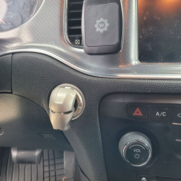 Iron Man Engine Ignition Start Stop Button Switch Golden Trim Decorative Cover - Picture 1 of 2